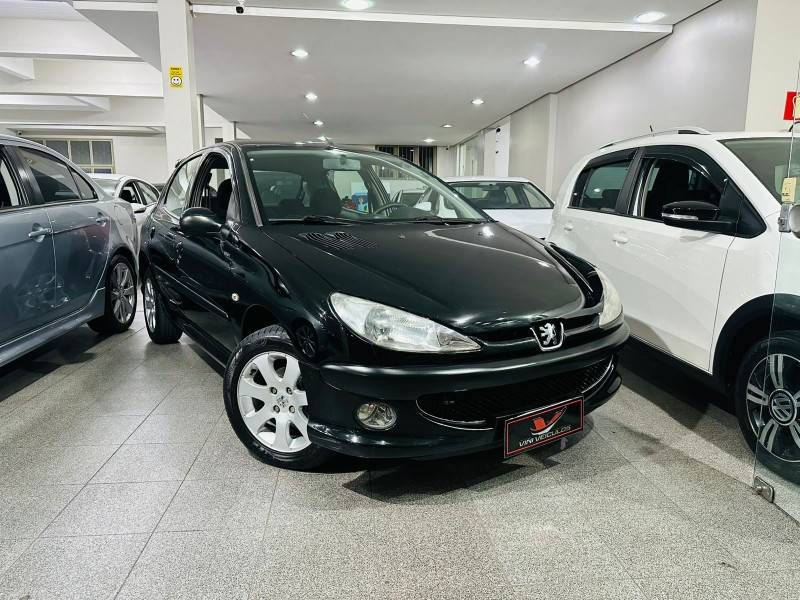 PEUGEOT - 206 - 2008/2008 - Preta - R$ 19.900,00